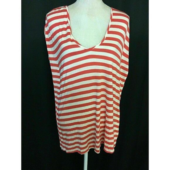 Ella Moss Anthropologie Striped short sleeve top - Picture 1 of 7